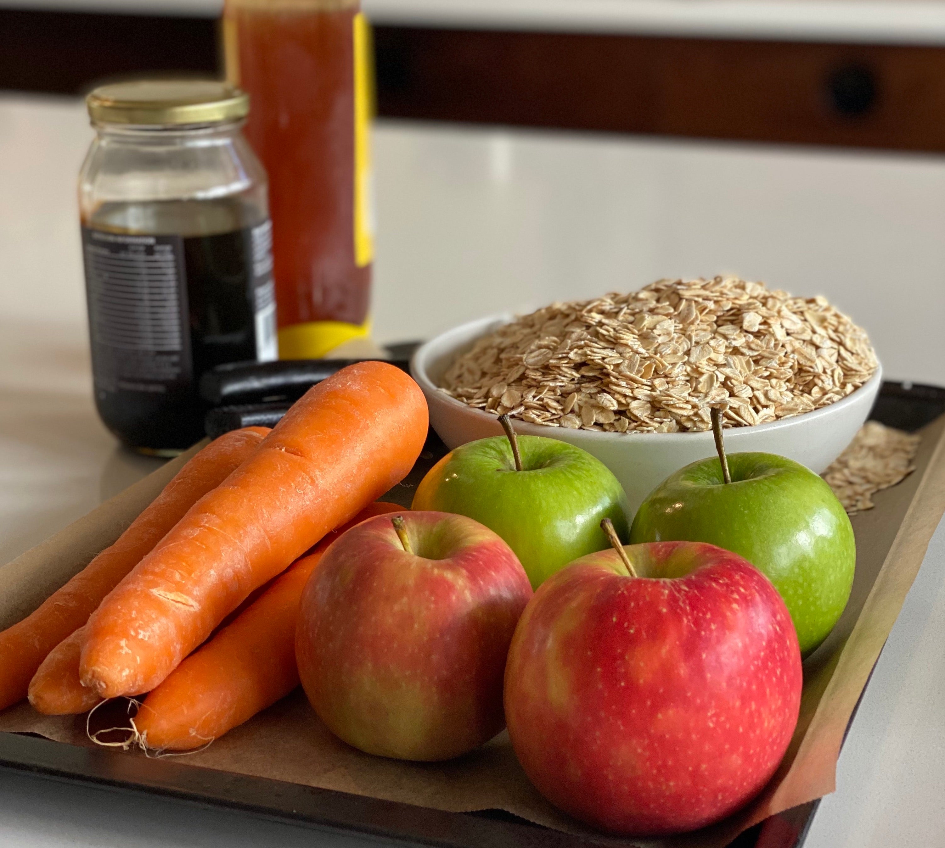 Horse Treats apple carrots molasses honey oats