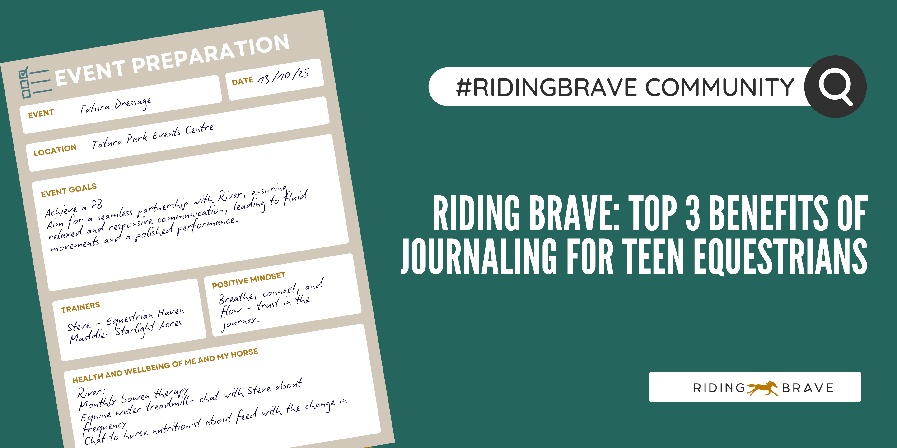Riding Brave: Top 3 Benefits of Journaling for Teen Equestrians