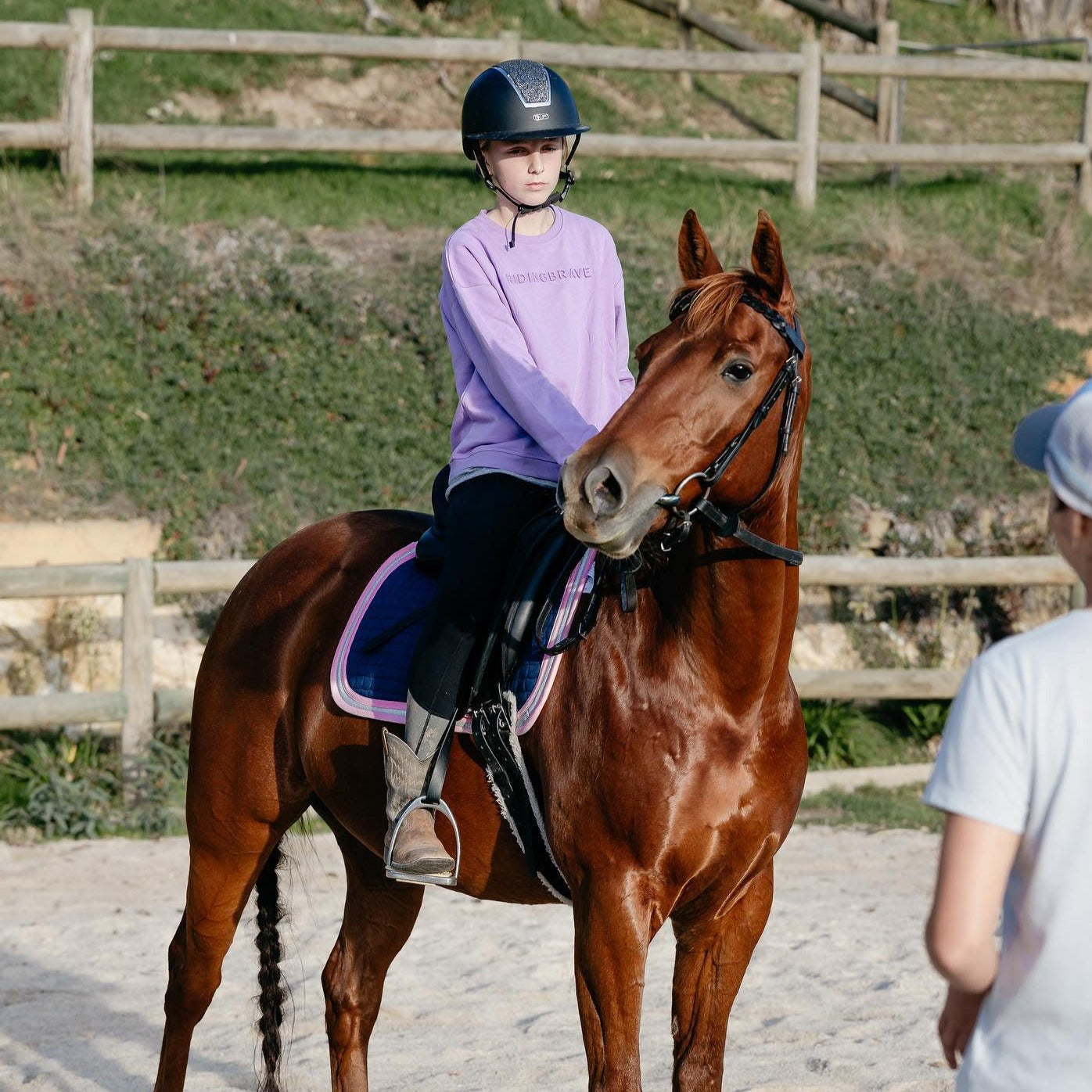 LILAC SIGNATURE RIDING BRAVE SWEATER