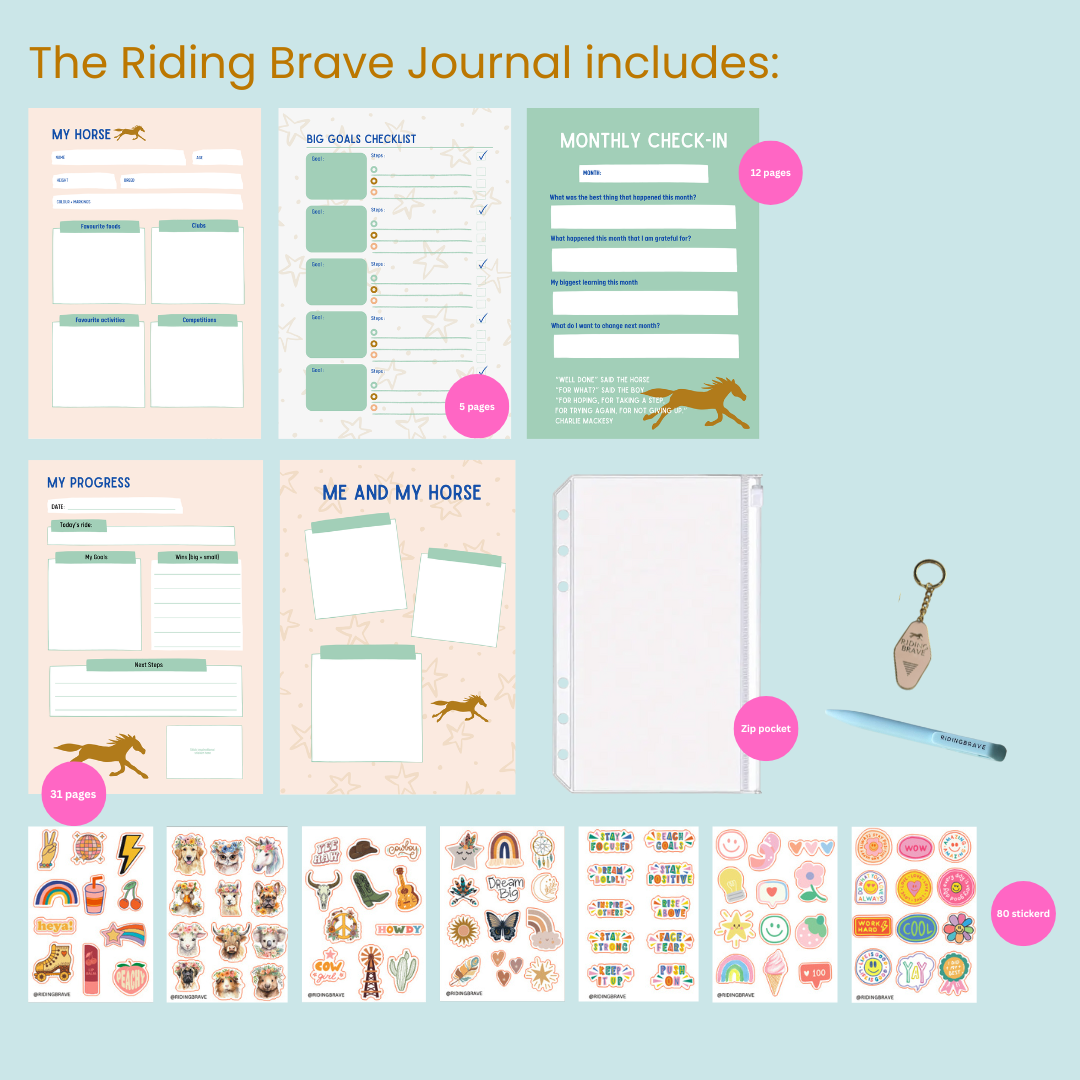 Riding Brave Journal - Sky Blue